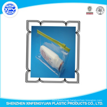 Printed PVC LDPE Ziplock Bags Slider Zip Lock Plastic Bag for Clothes